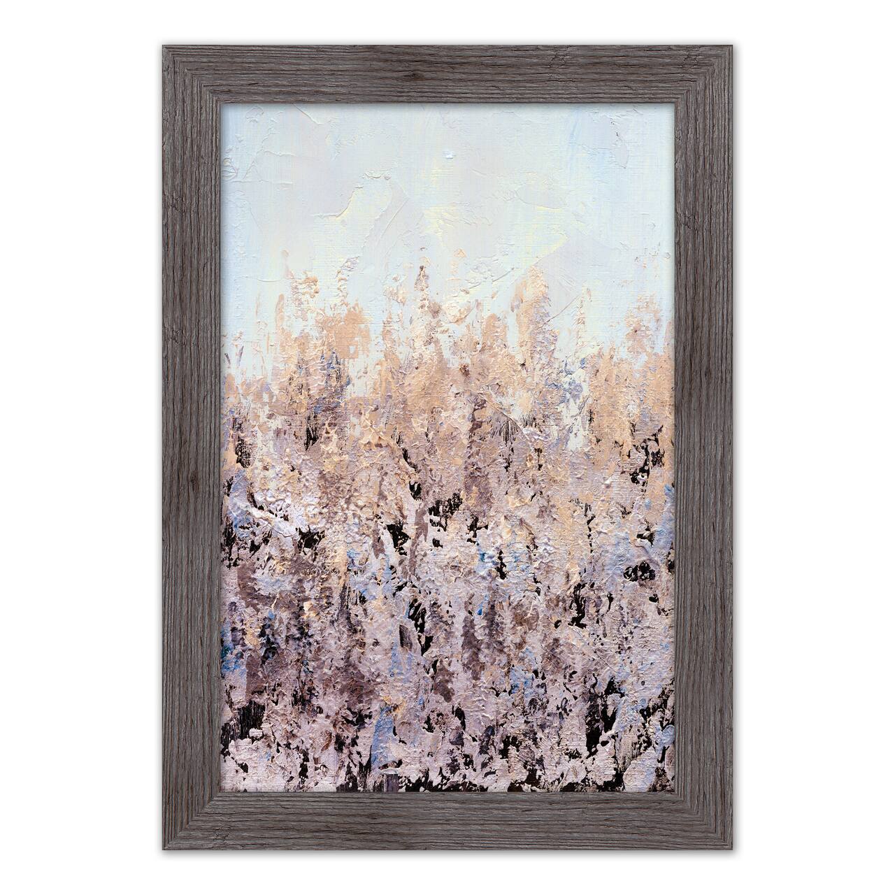 Blush Paint 16" x 24" Western Gray Framed Print
